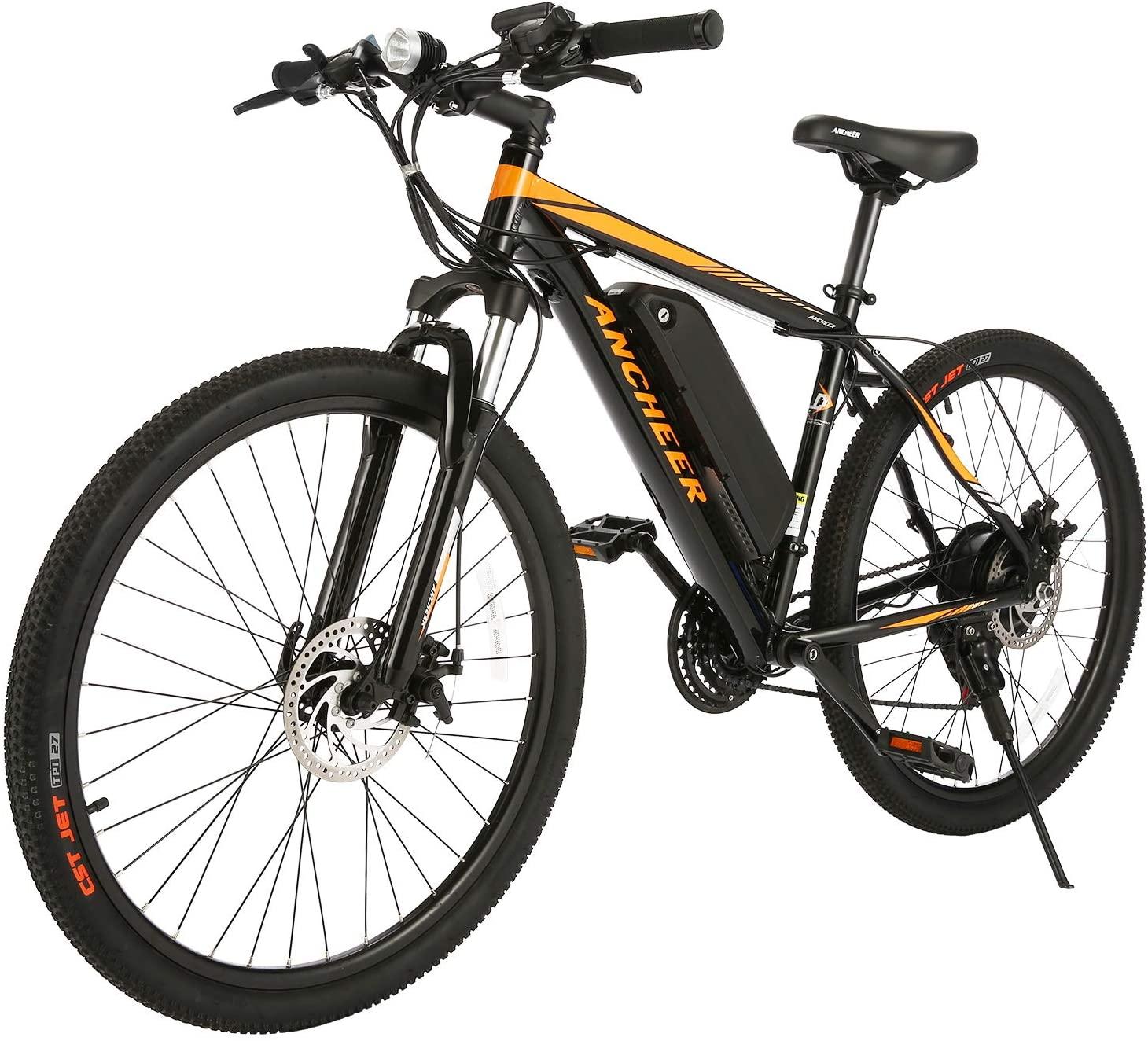ANCHEER 350W Electric Mountain Bike, 26��� Ebike for Adults, 21-Speed, Removable 10Ah Battery, 20MPH, Aluminum Frame