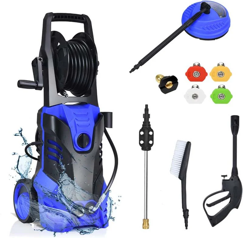 3000Psi Electric Pressure Washer 2000W 20 Gpm Portable Electric Power Washer With 5 Nozzles