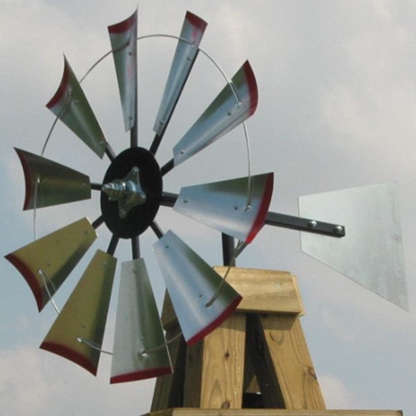 30 inch Windmill Head w/Plain Rudder & Instructions to Build an 8 Foot Tall Windmill
