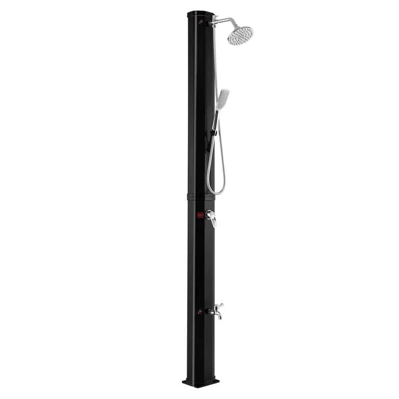 72 Ft 93 Gal Solar Heated Shower With Handheld Shower Head 2 Section Outdoor Shower For Poolside Beach Spa