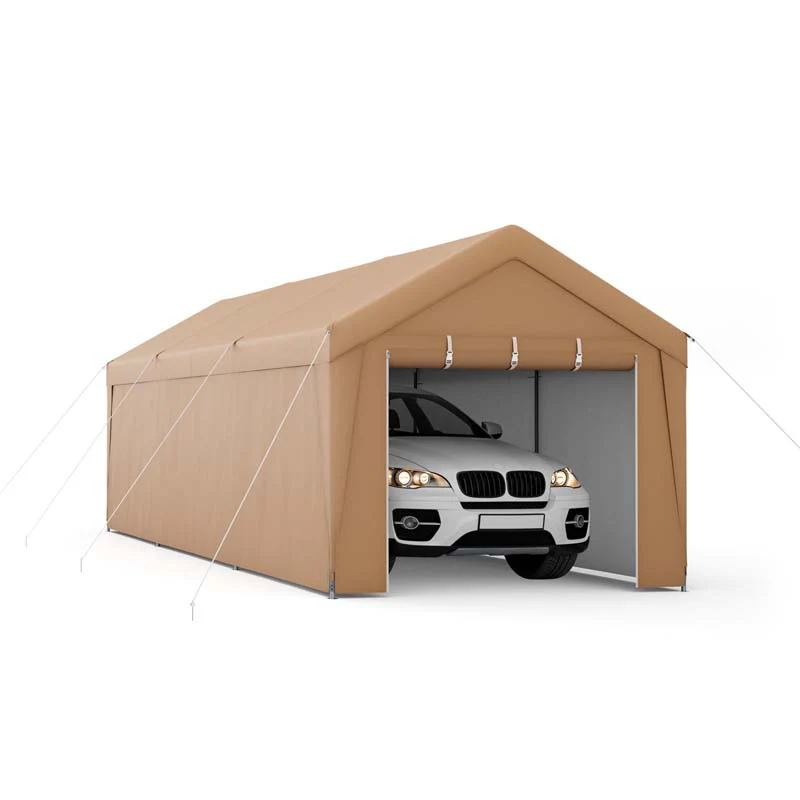 10 X 20 Ft Heavy Duty Carport Portable Garage Tent With Steel Frame Amp Sidewalls Outdoor Car Canopy Shelter For Truck Suv Boat