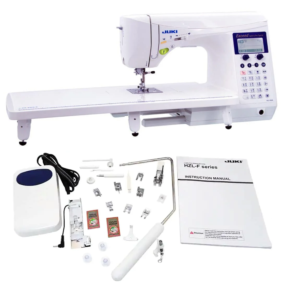 juki hzl-f600 computerized sewing and quilting machine