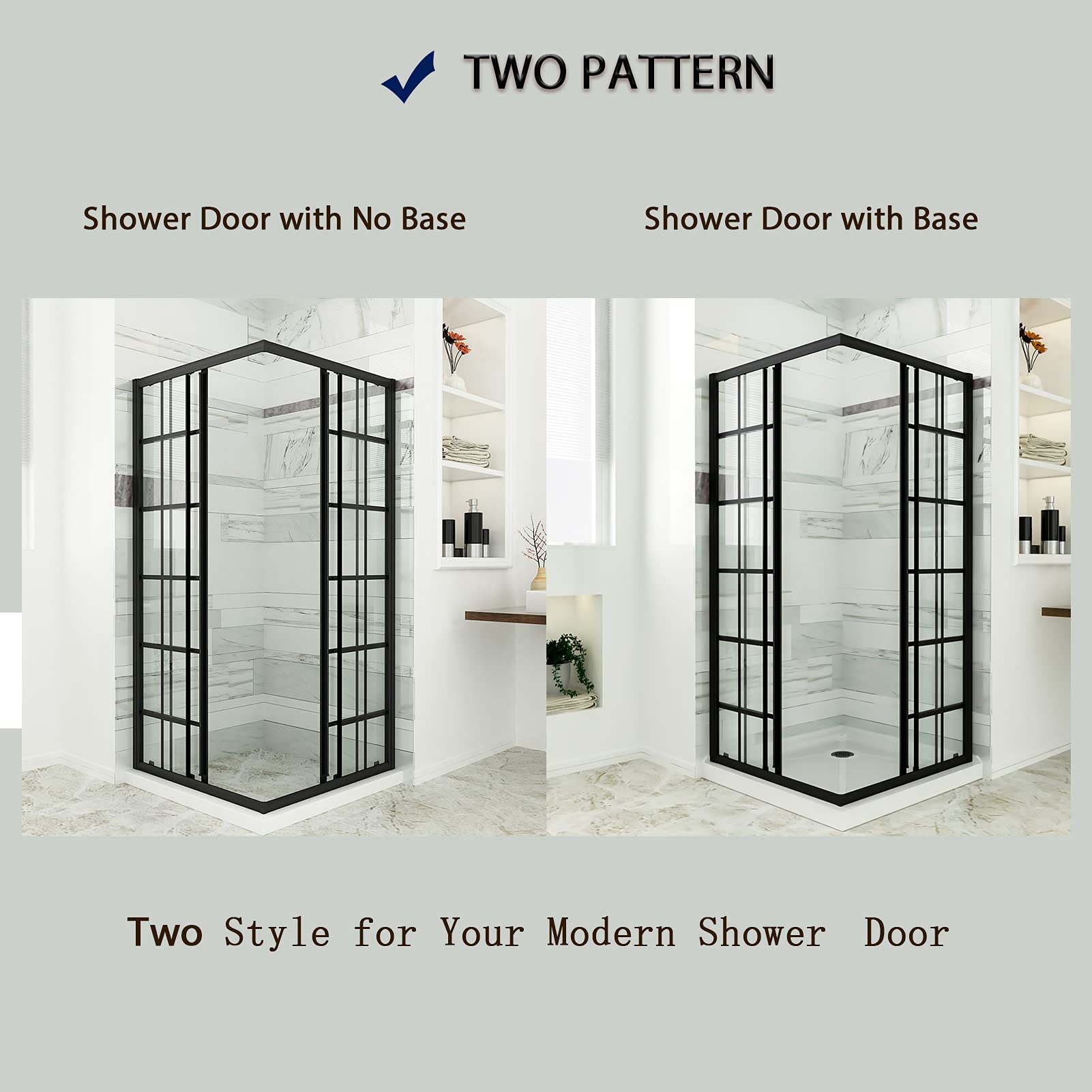 SUNNY SHOWER Sliding Enclosure Included