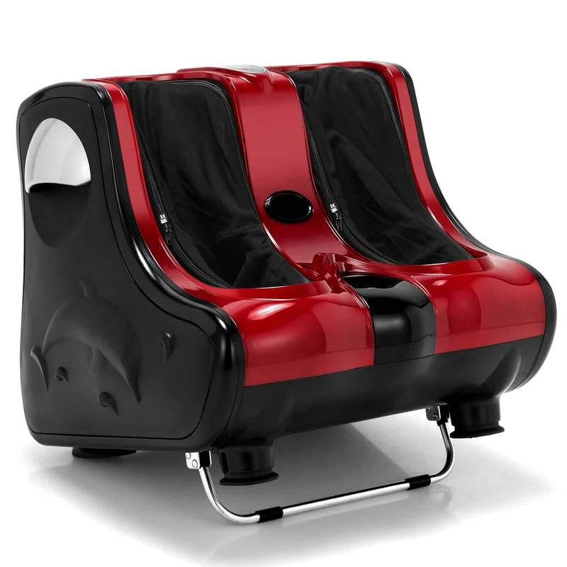 Foot Calf Leg Massager Machine With Heat Electric Foot Massager Shiatsu Rolling Vibration Deep Kneading Massage Therapy