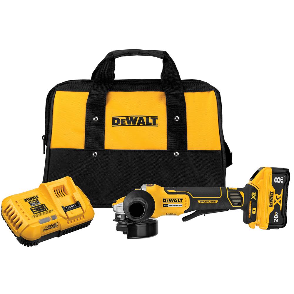 20V MAX* POWER DETECT XR Brushless 4-1/2-5In Small Angle Grinder Kit DCG415W1 from