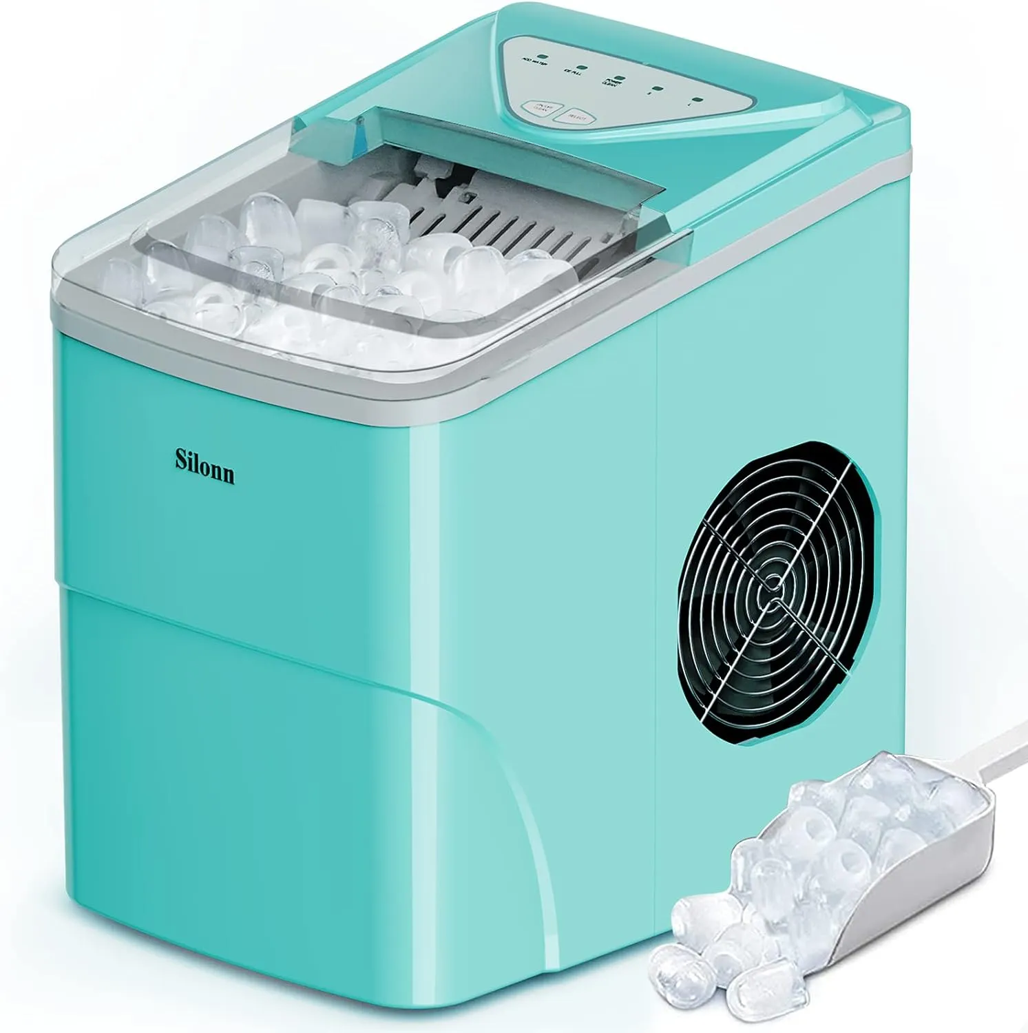 Smart Countertop Ice Maker, Compact Wi Fi Ice Maker with App Control, 9 Cubes in 6 Mins, 26 lbs per Day