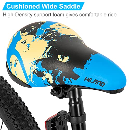 Hiland 26 inch BMX Bike Beginner Level to Advanced Riders with 2 Pegs Steel Frame Blue