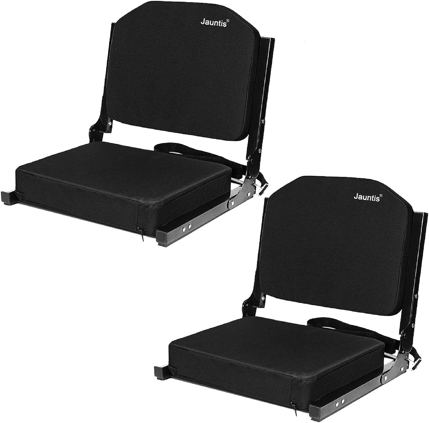 Jauntis Stadium Seats for Bleachers, Bleacher Seats with Ultra Padded Comfy Foam Backs and Cushion