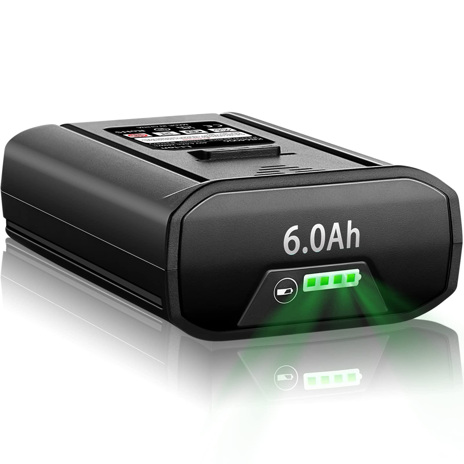 u3010Upgradeu3011 6.0Ah 40Volt Replacement Battery for Kobalt 40V MAX Battery 2540C-06 Lithium-ion Battery for KB440-03 KB2540C-06 KB640-03 KB240-06 for Cordless Power Tools -High Capacity