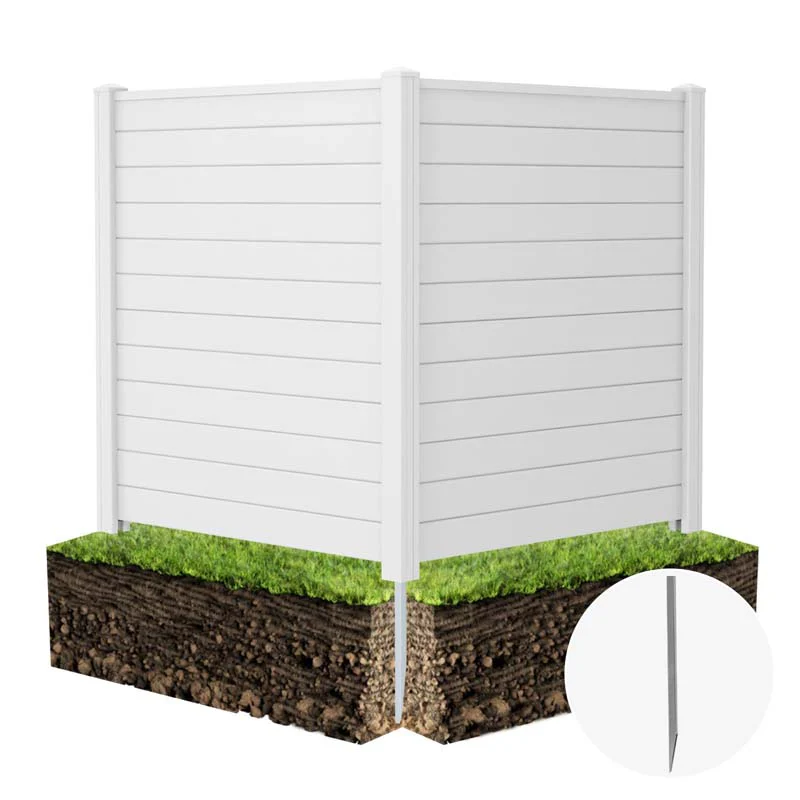 24 Panel Air Conditioner Fences For Garden Yard 48Quotl X 49Quoth Outdoor Privacy Screen With Upgraded Metal Stakes