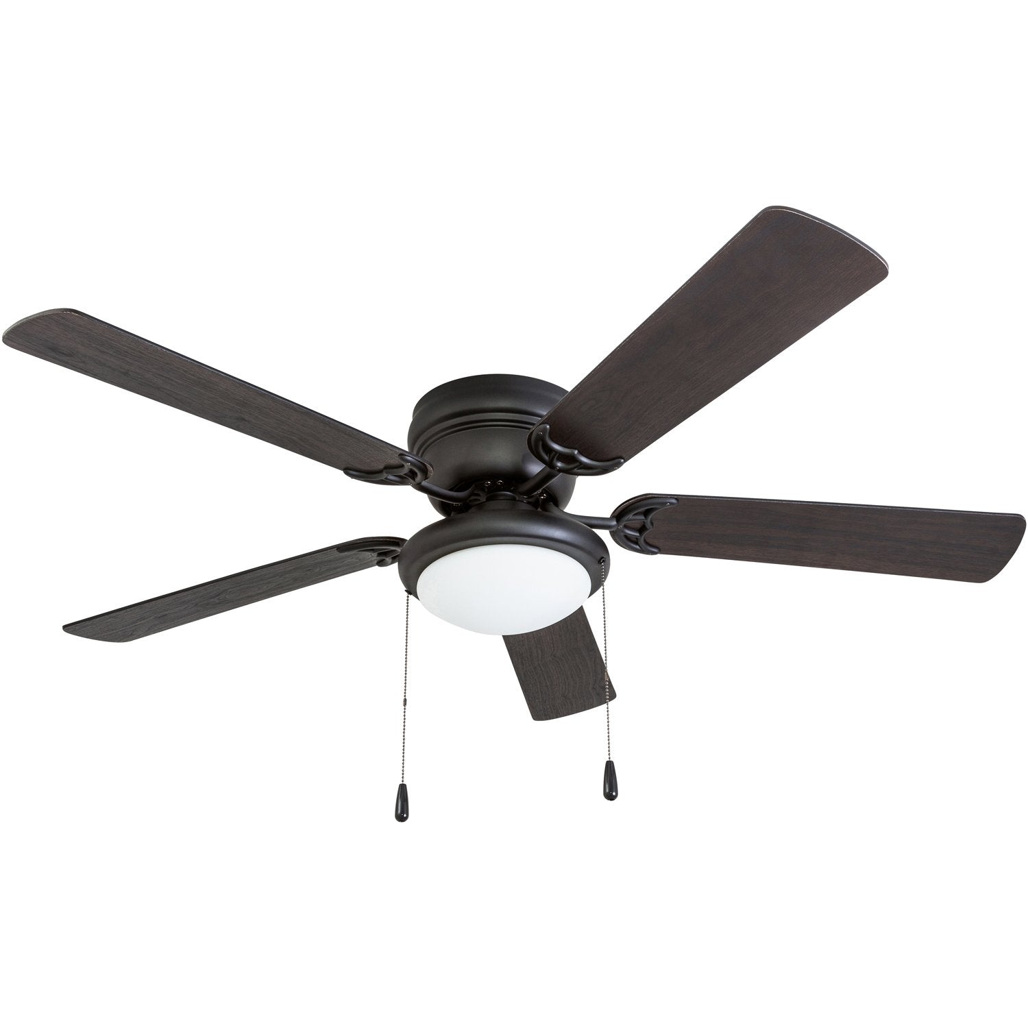 Portage Bay Hugger 52" Matte Black West Hill Ceiling Fan with Bowl Light Kit