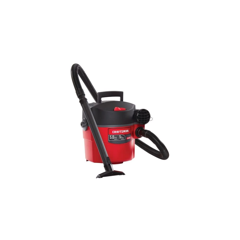 Craftsman Wet/Dry Vacuum 5 Gallon 120V 5HP Peak Wall Mounted