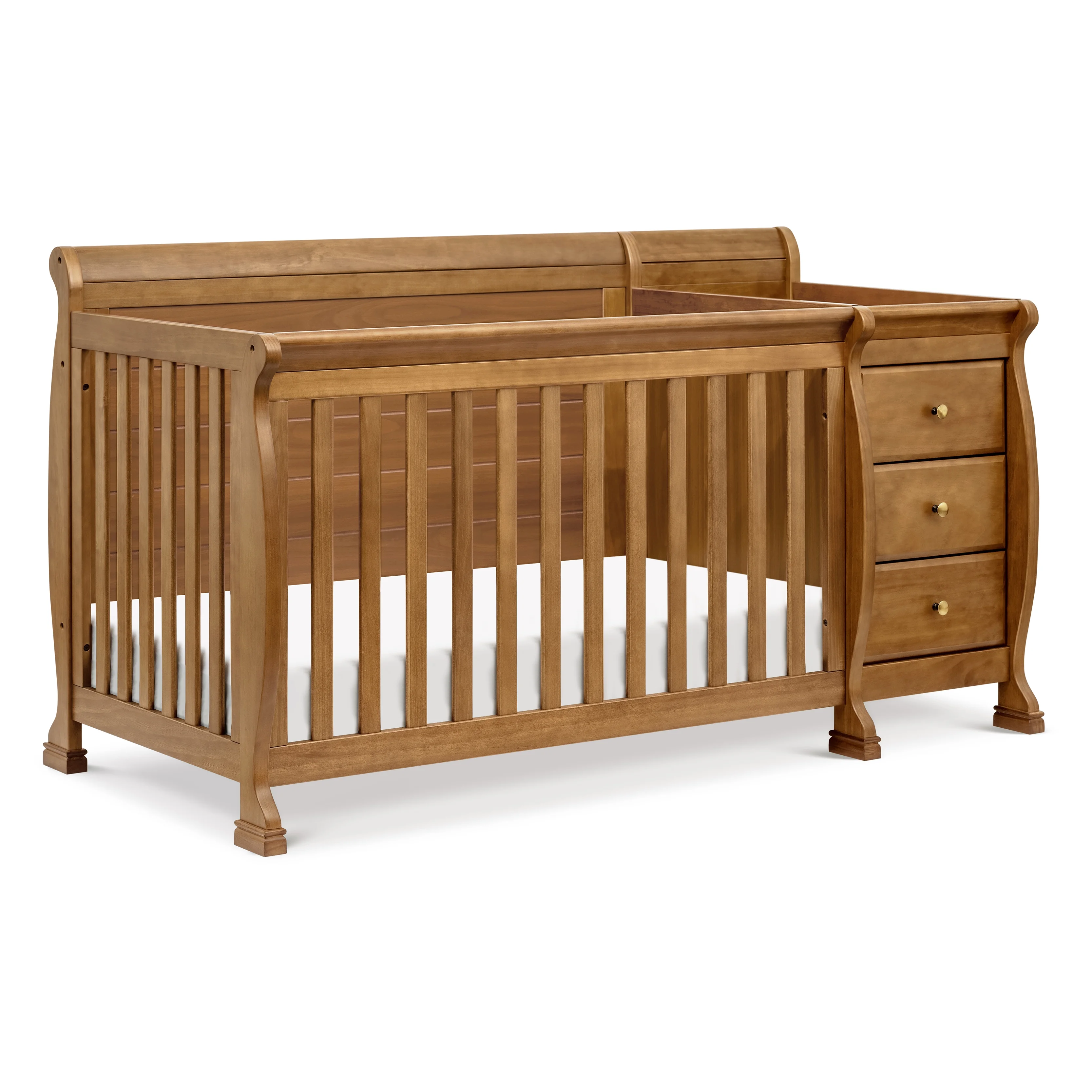 DaVinci Kalani 4-in-1 Convertible Crib & Changer in Chestnut