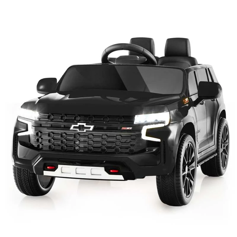 Licensed Chevrolet Tahoe Kids Ride On Car 12V Battery Powered Electric Truck Suv Rc Vehicle With Light Amp Music