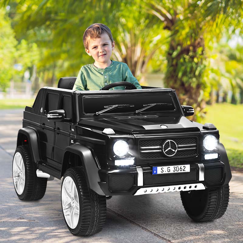 12V Mercedes Benz G650 S Licensed Kids Ride On Car Electric Riding Toy Truck With Remote Amp Spring Suspension