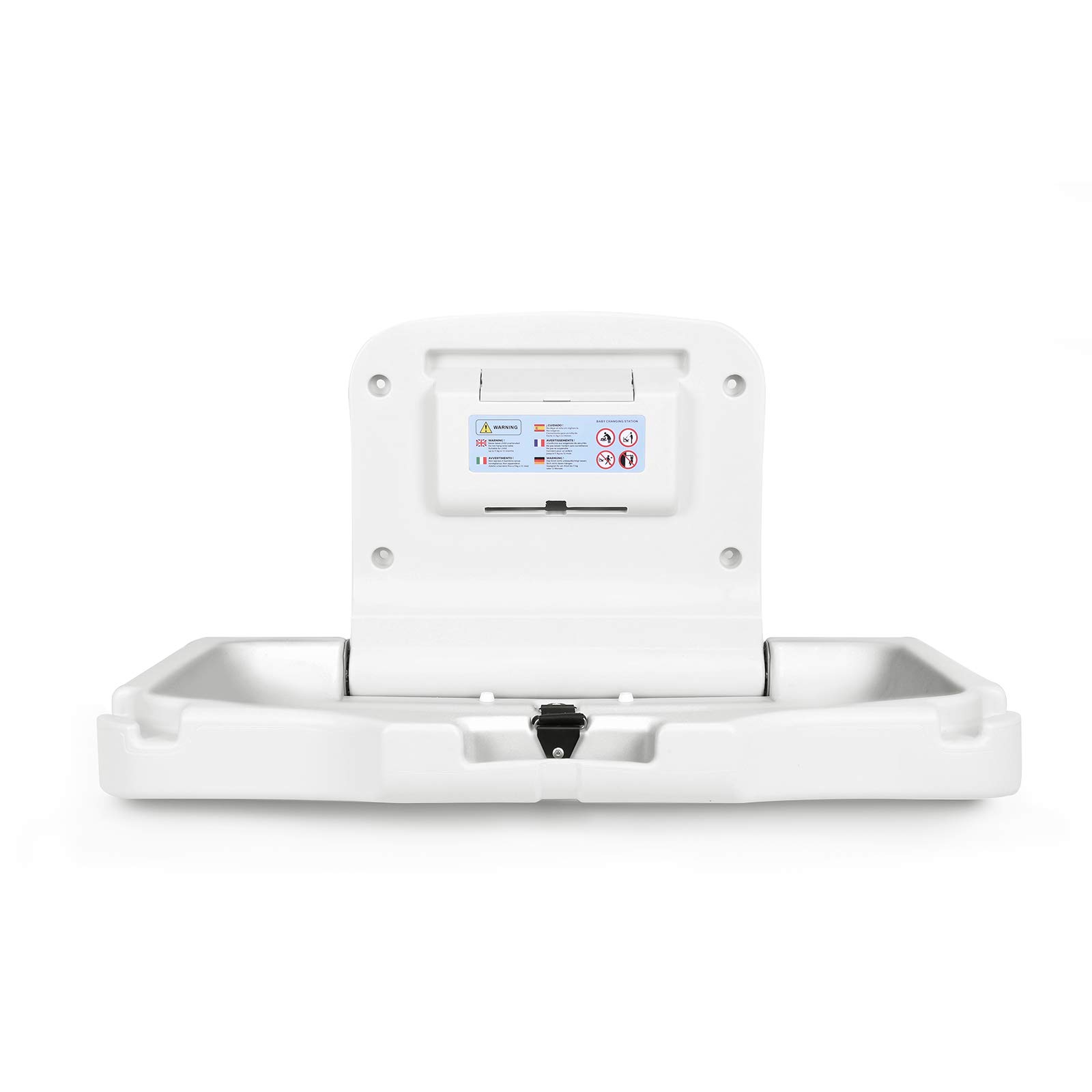 Changing Table Horizontal Mounted White