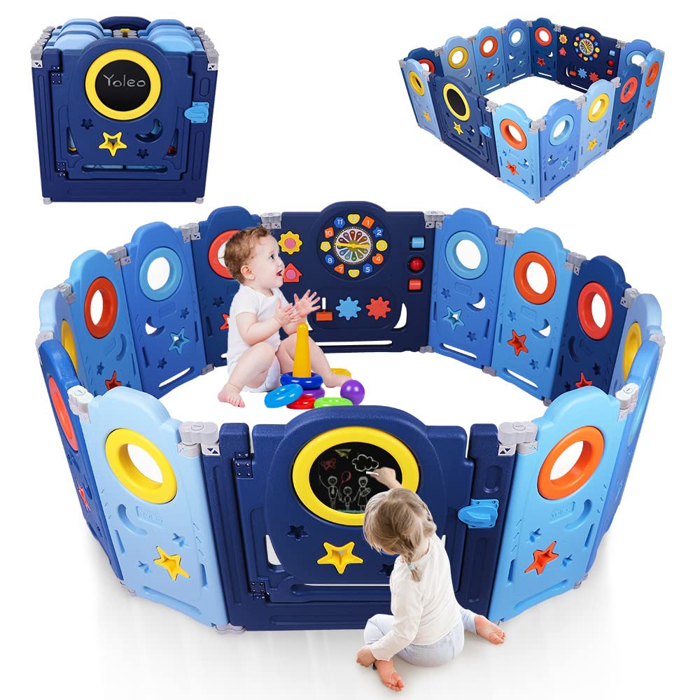 Yoleo Playpen Toddlers Foldable Activity