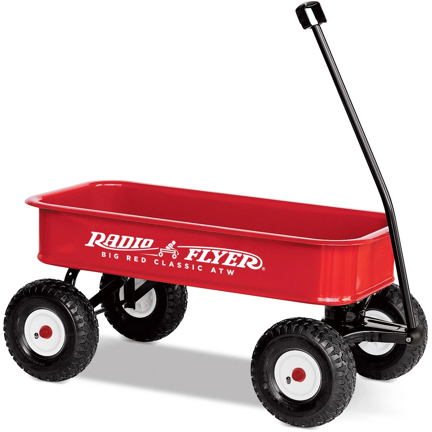 Open Box Radio Flyer 1800 Big Red Classic Extra Long Handle All Terrain Wheels