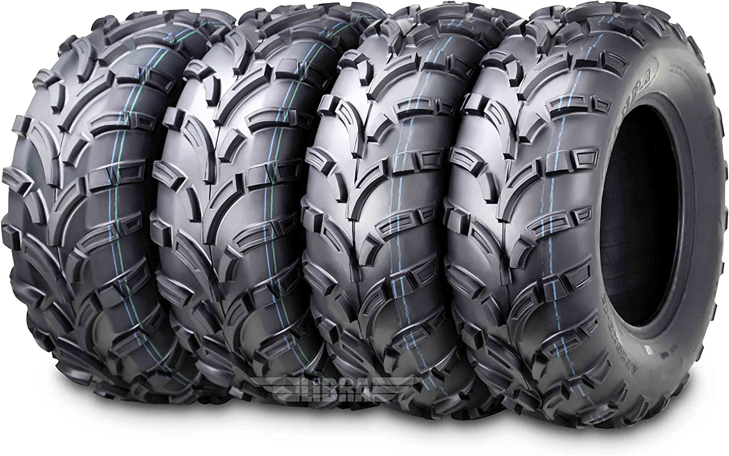 Wanda ATV/UTV Tires 25x8-12 Front and 25x10-12 Rear /6PR P373, Set 4