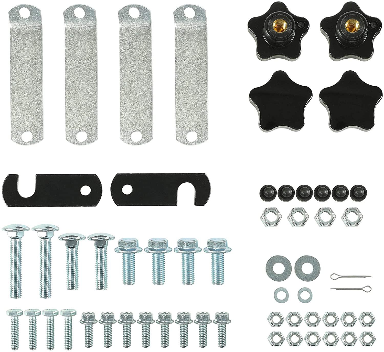 HECASA Green Tractor Canopy for ROPS Tractors, 48���x52���, Fits 2���x2��� or 2���x3��� ROPS, Easy Bolt-On Installation