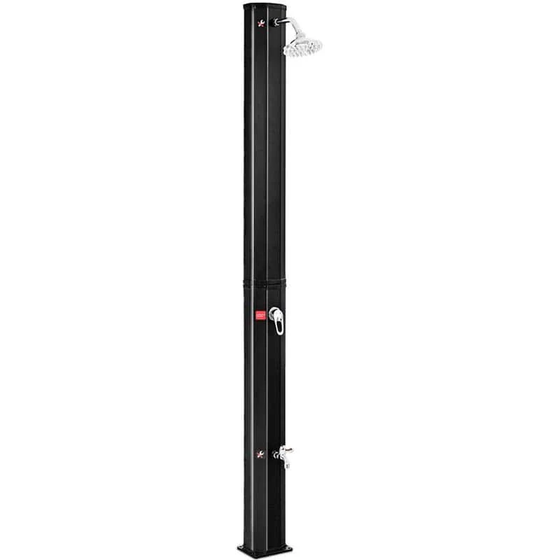 72 Ft 93 Gallon Solar Heated Shower For Poolside Beach Spa 2 Section Outdoor Shower With Foot Shower Tap